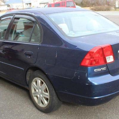  2003 Honda Civic EX with 4 Cylinders, 4 Door, Front Wheel Drive, 5 Speed Manual Transmission, AC, AM?FM Stereo with AV Input Cable,...