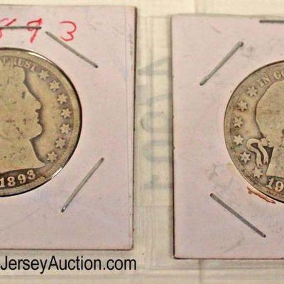  1893 & 1915 Silver Half Dollars 