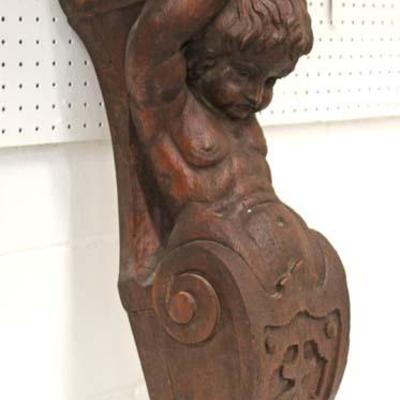  Antique Style Hand Carved Lady Corbel 