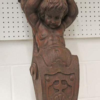  Antique Style Hand Carved Lady Corbel 