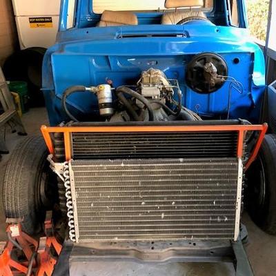 1956 Ford Pickup cab, fenders, chassis w/engine