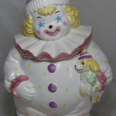 Vintage Ceramic Clown Cookie Jar