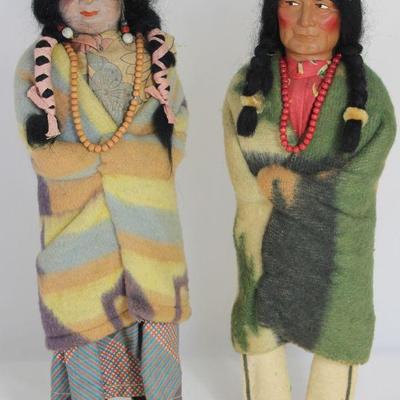 Skookum Indian Dolls (16â€) With Composition Heads (c. 1930-1940)
