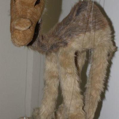 Large Plush Camel Puppet (approximately 26â€H not including strings)