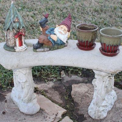 Garden Bench, Gnomes, Flower Pots, Planters and More!