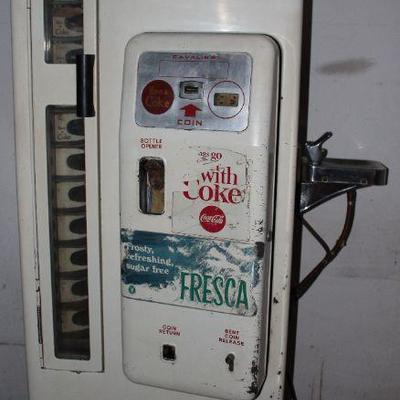 Coca-Cola Cavalier CS-72 Soda Machine with Side Mount Water Fountain c.1950-1959