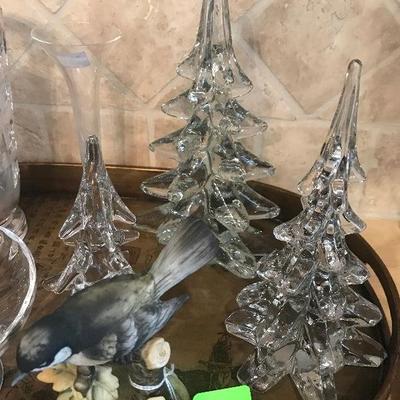 Glass Christmas Trees 