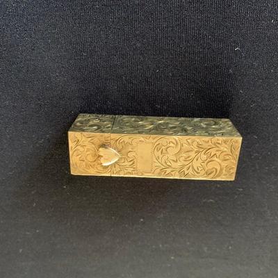Sterling silver lipstick case