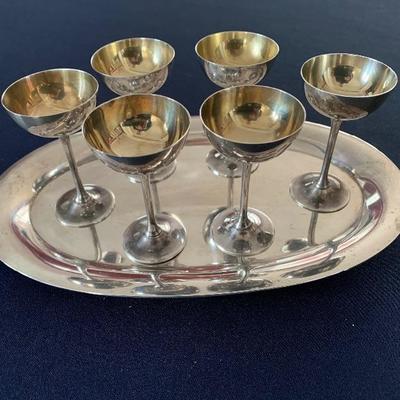 Sterling cordial cups
