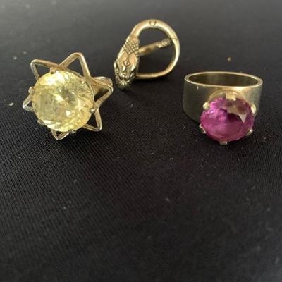 Sterling silver rings 