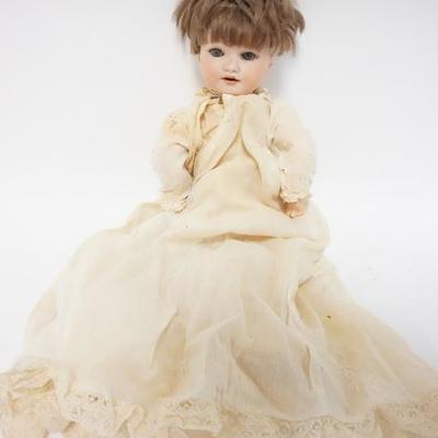 1088	BISQUE HEAD DOLL MARKED A 985 M 370  11IN
