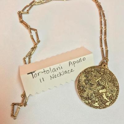 Vintage Tortoloni Apollo 11 Commemorative Necklace....Don't See These Everyday!