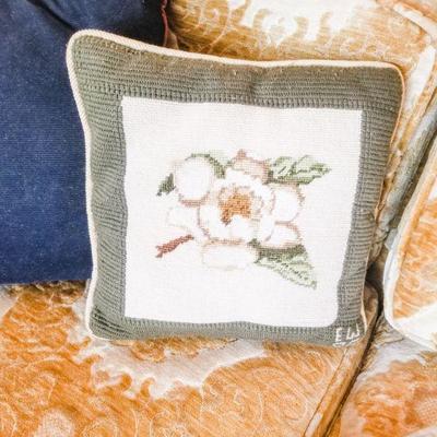 One of Several Needlepoint Pillows