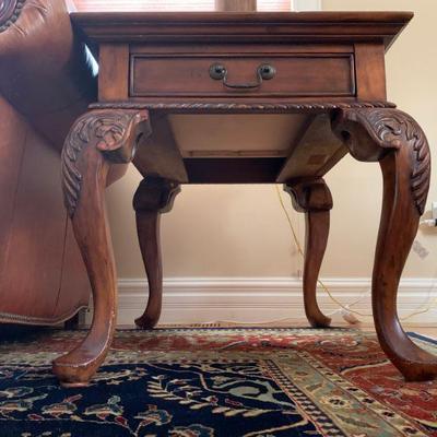 Mahogany End Tables, PAIR 