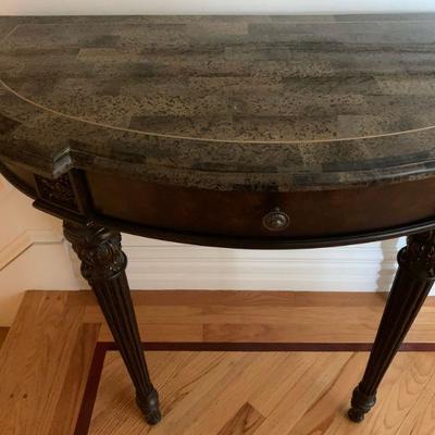 Marble Top Demilune 