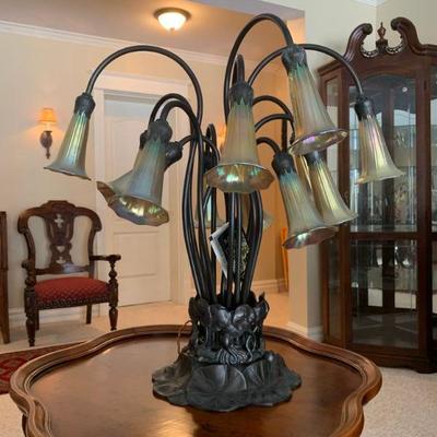 Dale Tiffany Lamps, Pair Available 