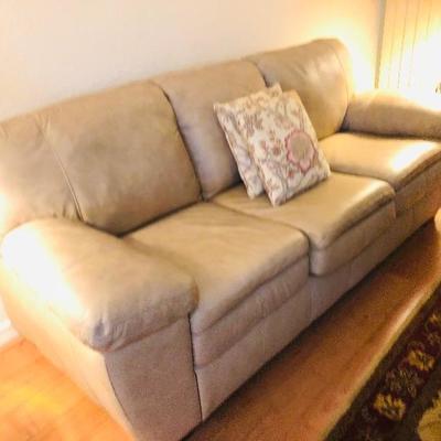 Ashley Furniture 'Dover Leather' 3-Cushion Sofa - $485