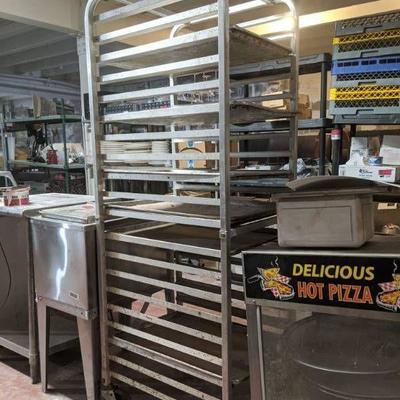 Rolling Sheet Pan Rack Holds 21