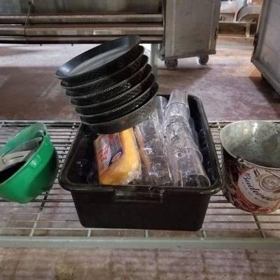 Various Glassware, Serving Trays