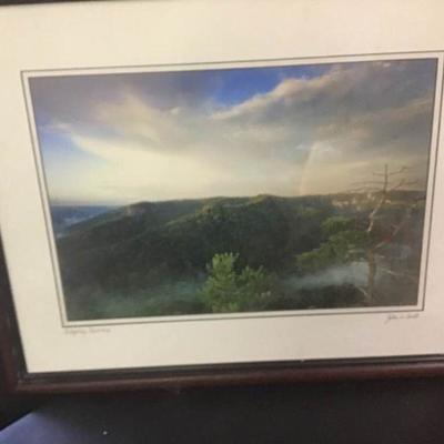 John Snell Ridgetop Rainbow Framed Photograph