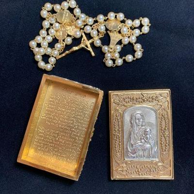 Vatican Collection box and Rosary. More collectible rosaries available.