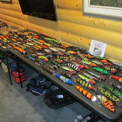 Hundreds of hand carved lures