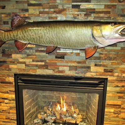Incredible Ron Lax reproduction muskie mount