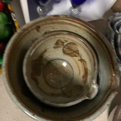 Vintage art pottery bowls- $12 set