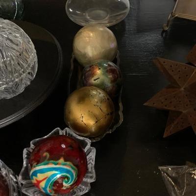 Paper Maiche Decorative Orbs-$5 each