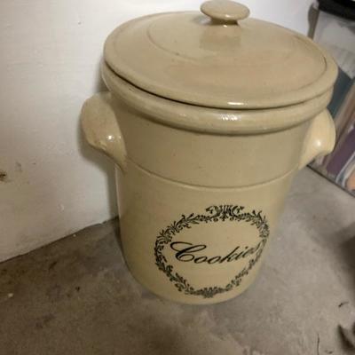 Stoneware Huge Cookie Jar-$10