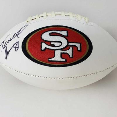 3731: 49ERS Football Autographed by Terrel Owens with AAA and COA
49ERS Football Autographed by Terrel Owens from the San Francisco 49ERS...