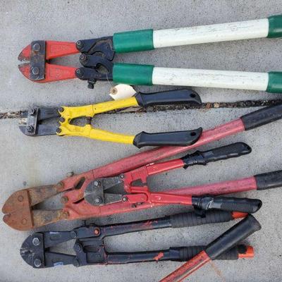 8007: 11 Pairs of Various Sized Bolt Cutters
11 Pairs of Various Sized Bolt Cutters

