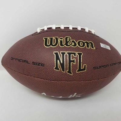 3734: NFL Wilson Football Autographed by Jared Goff with AAA and COA
NFL Wilson Football Autographed by Jared Goff from the L.A Rams AAA...