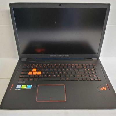 8024: Asus Strix Republic of Gamers Laptop
Intel core I7 Processor. VR Ready Gaming laptop
