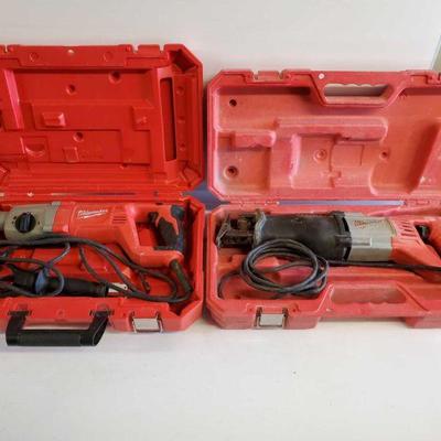 8040: Milwaukee Reciprocating Saw & Rotary Hammer
Milwaukee Reciprocating Saw & Rotary Hammer