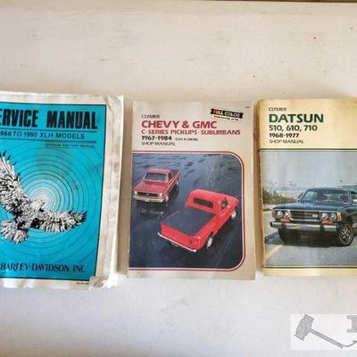9057: Three Shop/Service Manuals - Chevy & GMC, Datsun and Harley-Davidson
Three Shop/Service Manuals - Chevy & GMC C- Series...