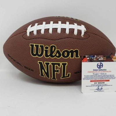 3730: NFL Wilson Football Autographed by Odell Beckham Jr with GACA
NFL Wilson Football Autographed by Odell Beckham from the Cleveland...