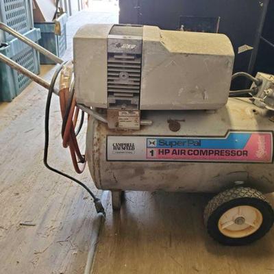 8003: Campbell Hausfeld SuperPal Air Compressor
Model No. LT500100. 1hp 11gal Air compressor
