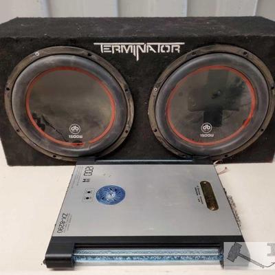 8105: Terminator Subwoofer Box (Two 12's) w/ Völfenhag Amplifier
Terminator Subwoofer Box w/ Völfenhag Amplifier