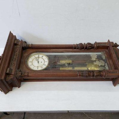 2121: Antique Wood Wall Clock
Measures approx. 19