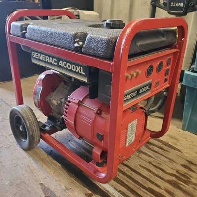 8004: Generac 4000XL Generator
Model no. 09777-1. Gas powered, 4000 watts, 120/240V