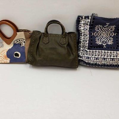 #4262 â€¢ 3 Assorted Purses: Stephanie Nicole,  NY NY, Hayden and Relic. 