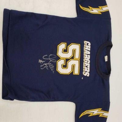 3774: Two San Diego T-Shirts, One San Diego Jersey all Autographed by Junior Seau
Two San Diego T-Shirts, One San Diego Jersey all...