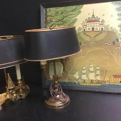 Early American Folk Art & Lamps
