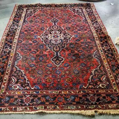 Atq Persian Hand-Knotted Wool Rug