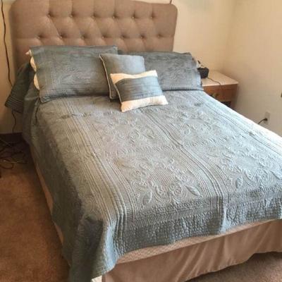 Double Size Bed with Mattress and Headboard