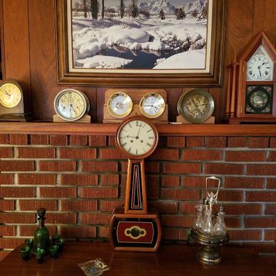 Vintage clocks and ship's clocks
