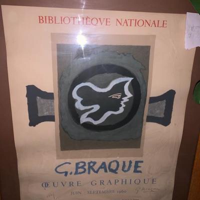 VERY FAMOUS POSTER BY G. BRAQUE
