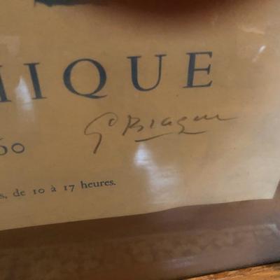 SIGNED BY BRAQUE WORTH OVER $1500