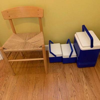 Small Chair and Coolers